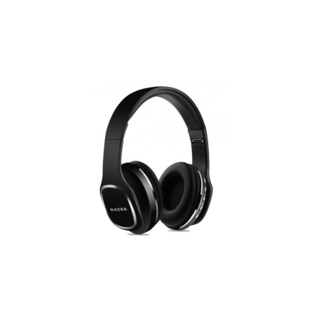 Audífonos con Micrófono, Naceb, NA-0307N, Bluetooth, 3.5 mm, Cetus, Negro