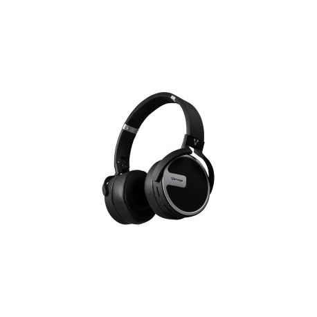 Audífonos, Vorago, HPB-201, Bluetooth, 3.5 mm, 10 m, Plata, Negro