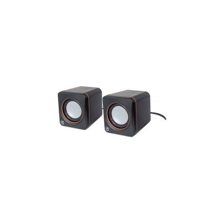 Bocinas, Manhattan, 161435, Serie 2600, USB, Altavoz, Cubo, 3.5 mm