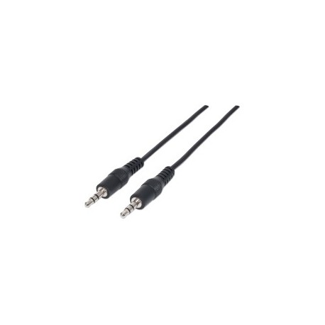 Cable de Audio, Manhattan, 334594, 3.5 mm Macho a 3.5 mm Macho, 1.8 metros