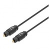 Cable de Audio, Manhattan, 356077, Óptico, Toslink, 2 m, Negro, Macho a Macho