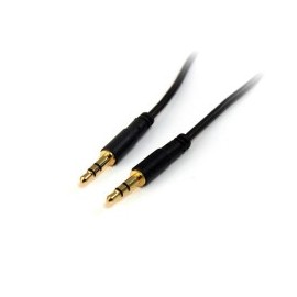 Cable de Audio, StarTech, MU15MMS, Auxiliar, 3.5 mm, 4.6 m, Negro