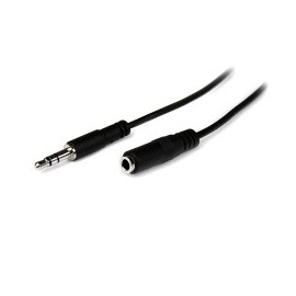 Cable de Audio, Startech, MU2MMFS, Auxiliar, 3.5mm, 2m, Delgado