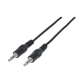 Cable de Audio, Manhattan, 334594, 3.5 mm Macho a 3.5 mm Macho, 1.8 metros